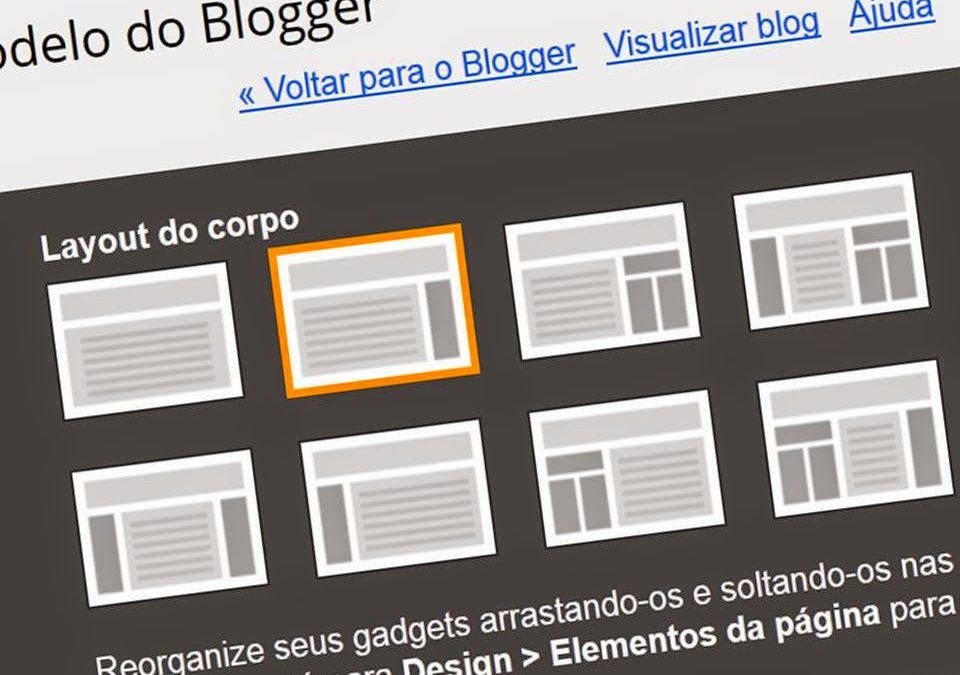 Como escolher um bom layout de blog